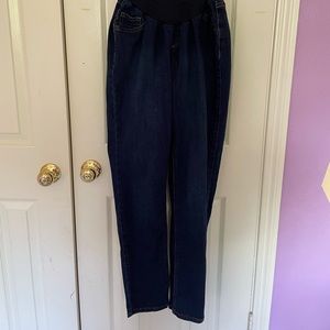 Maternity Jessica Simpson dark paneled jeans